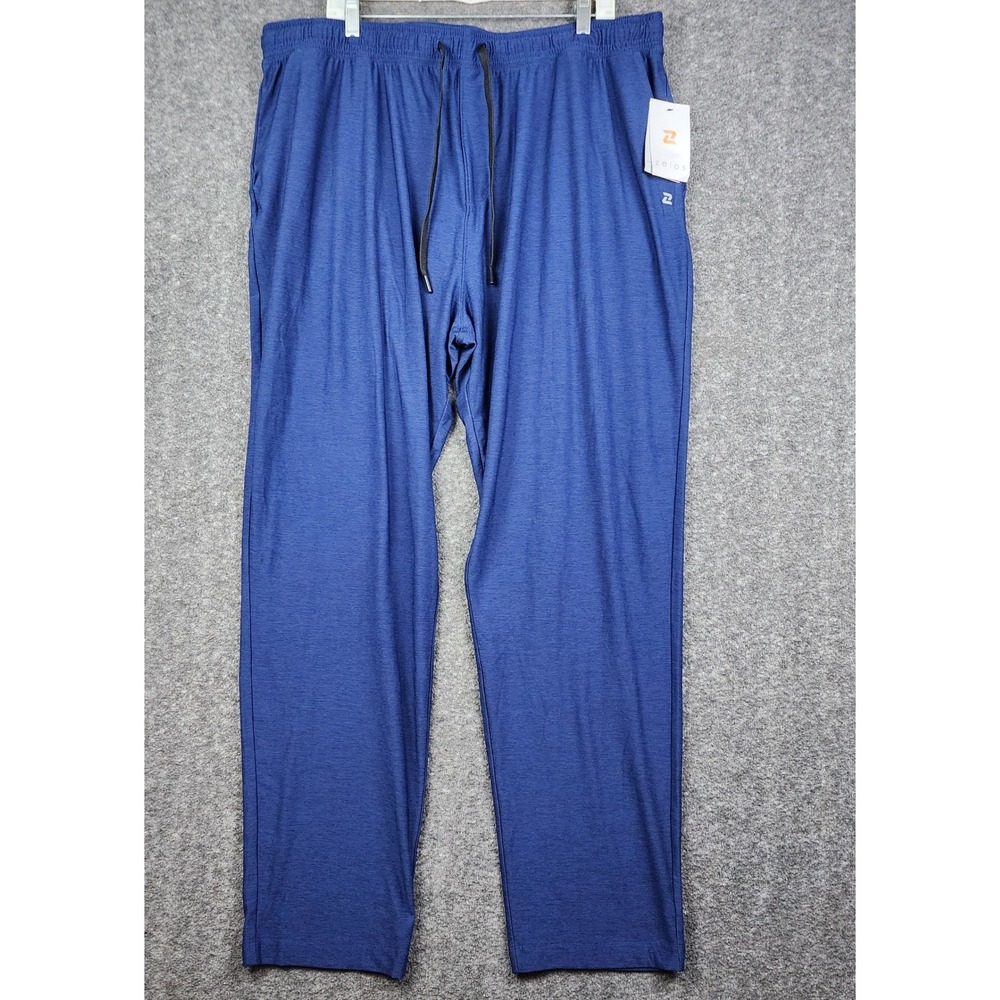 Zelos Performance Joggers Mens XXL Blue Eve Heather Brushed Compression NWT